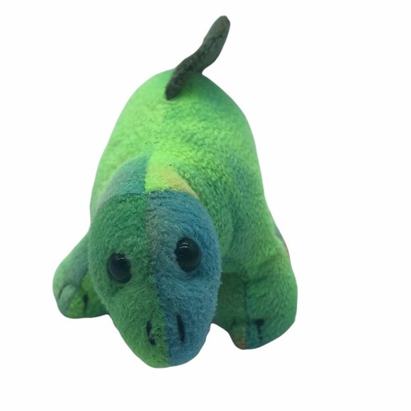 Cuddle Zoo dinosaur plush green blue stuffed animal WowToyz 4" x 7" toy - Picture 2 of 6